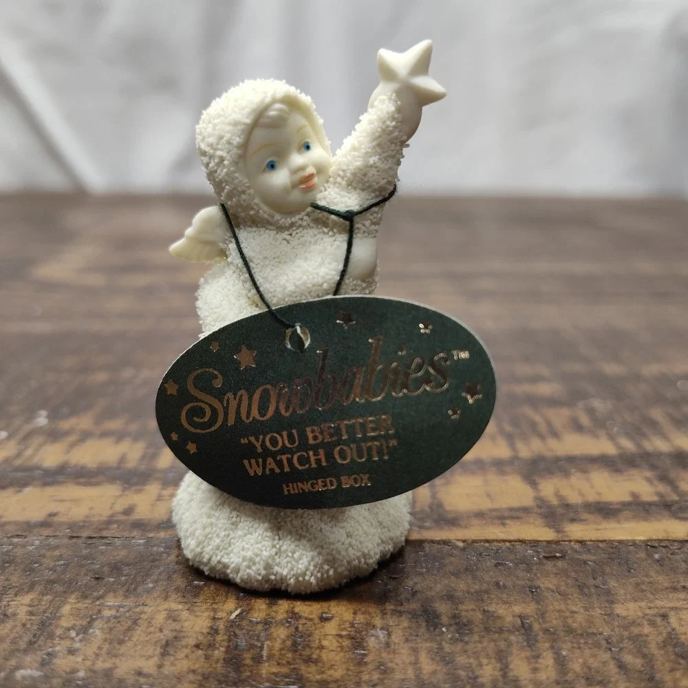 Department 56 Snowbabies You Better Watch Out! Christmas Trinket Hinged Box
